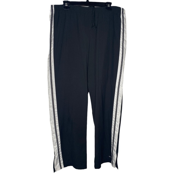 Nike Classic Striped Athletic Pants (Size:XL, Color:Black/White) - Picture 1 of 4